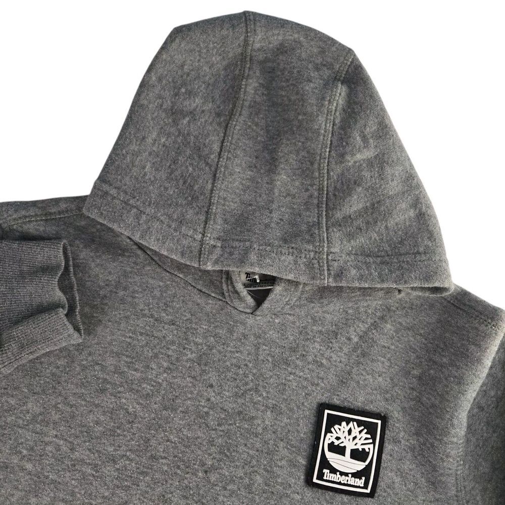 Timberland Youth Large‎ 14/16 Gray Long Sleeve Pullover Kangaroo Pouch Hoodie